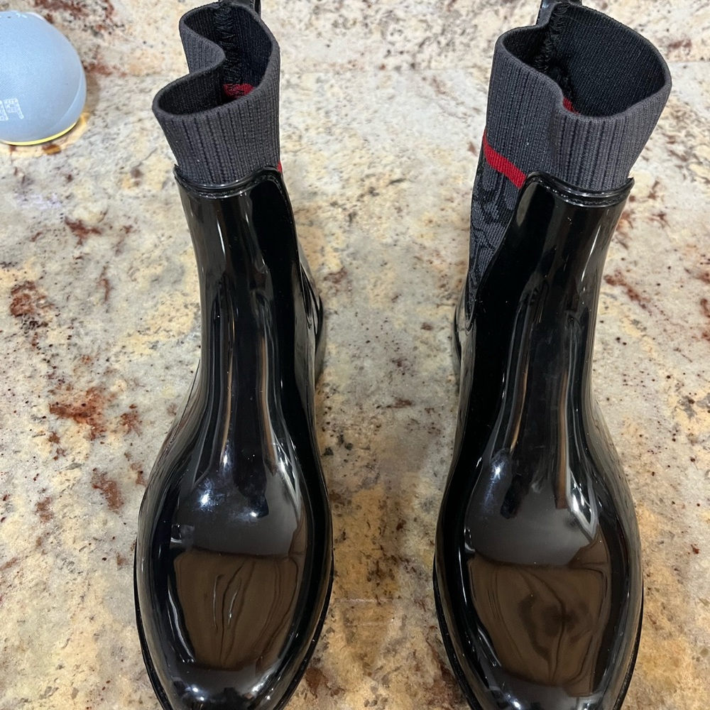 Coach Black Glossy Boots